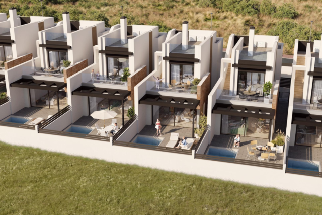 Nowe domy w stylu skandynawskim w Aguas Nuevas Torrevieja